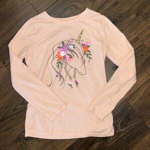 Light pink unicorn tee